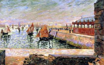 Reproductions of Paul Signac paintings, The Fish Market, Port-e Reproductions of Paul Signac paintings, The Fish Market, Port-e